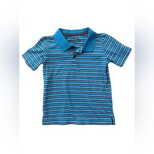 Hurley Size 4T Blue Striped Polo Shirt